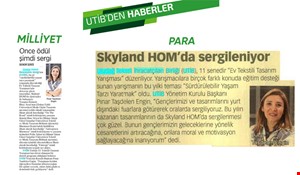 ÖDÜLLÜ EV TEKSTİLİ TASARIMLARI SYKLAND HOM'DA SERGİLENİYOR!