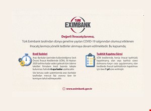 COVİD-19 SALGININA YÖNELİK TÜRK EXİMBANK TARAFINDAN ALINAN TEDBİRLER