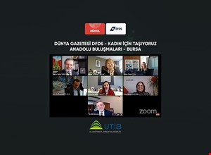 UTİB YÖNETİM KURULU BAŞKANI PINAR TAŞDELEN ENGİN KADIN İÇİN TAŞIYORUZ, ANADOLU BULUŞMALARI BURSA PROGRAMINDA