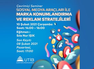 SOSYAL MEDYA ARAÇLARI İLE MARKA KONUMLANDIRMA VE REKLAM  STRATEJİLERİ SEMİNERİ