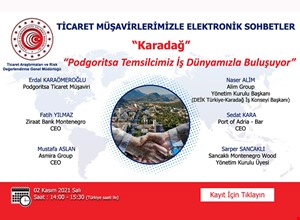 TİCARET MÜŞAVİRLERİMİZLE ELEKTRONİK SOHBETLER | KARADAĞ