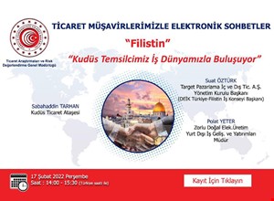 TİCARET MÜŞAVİRLERİMİZLE ELEKTRONİK SOHBETLER | KUDÜS