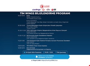 TİM WINGS BİLGİLENDİRME PROGRAMI