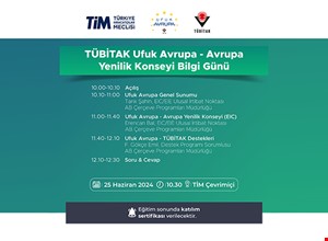 TÜBİTAK UFUK AVRUPA - AVRUPA YENİLİK KONSEYİ BİLGİ GÜNÜ