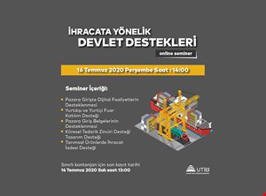İHRACATA YÖNELİK DEVLET DESTEKLERİ | WEBINAR