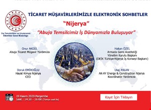 TİCARET MÜŞAVİRLERİMİZLE ELEKTRONİK SOHBETLER | NİJERYA