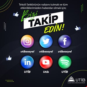 UTİB TÜM SOSYAL MEDYA KANALLARINDA!